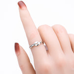 S925 Sterling Silver Ring, Stylish and Unique Plain Wave Pattern