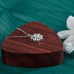 S925 Sterling Silver Moissanite SUNFLOWER Simple Pendant Necklace