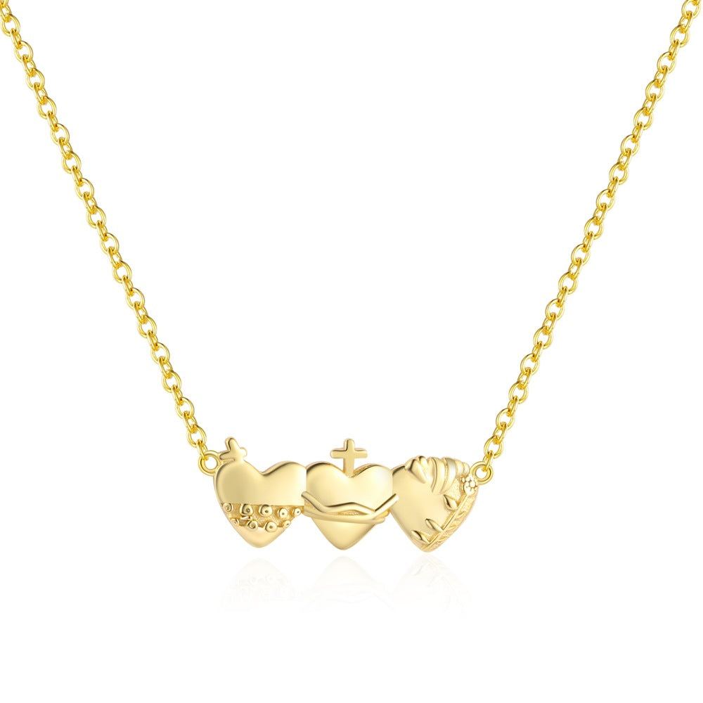 S925 Sterling Silver Heart Necklace