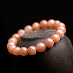 Natural Sunstone and Orange-Yellow Moonstone Bracelet