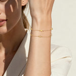 S925 Sterling U-shaped /star Silver Bracelet