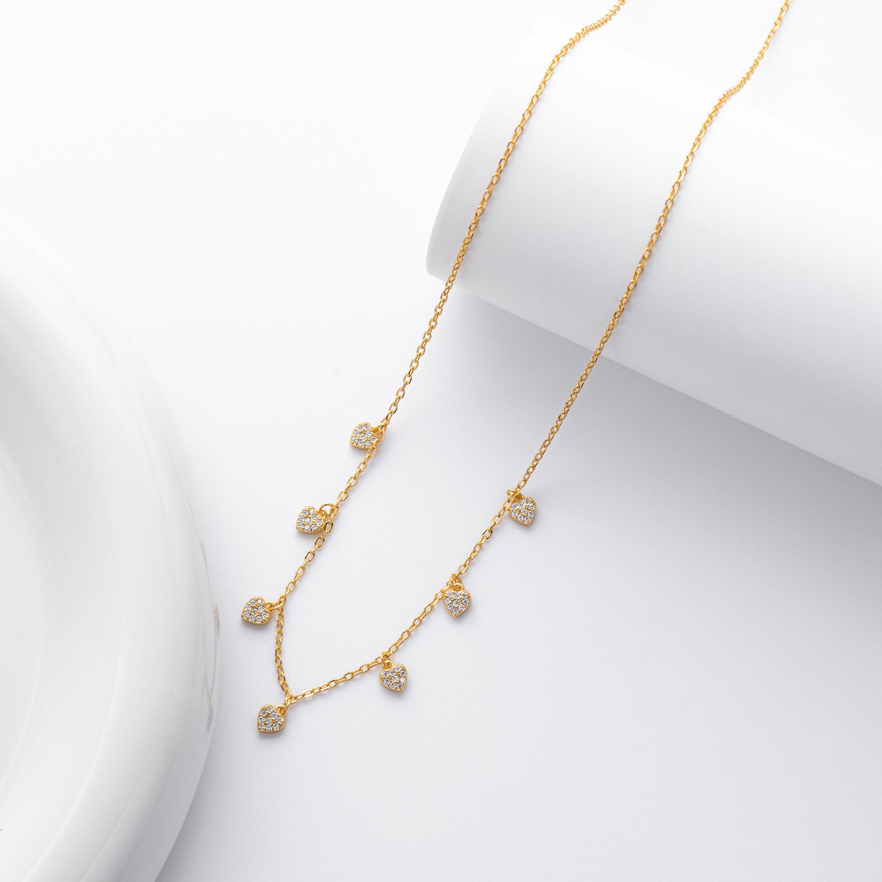 S925 pure silver zirconia ins exclusive necklace