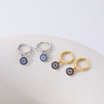 925 Sterling Silver Micro-Pave Zircon Huggie Earrings
