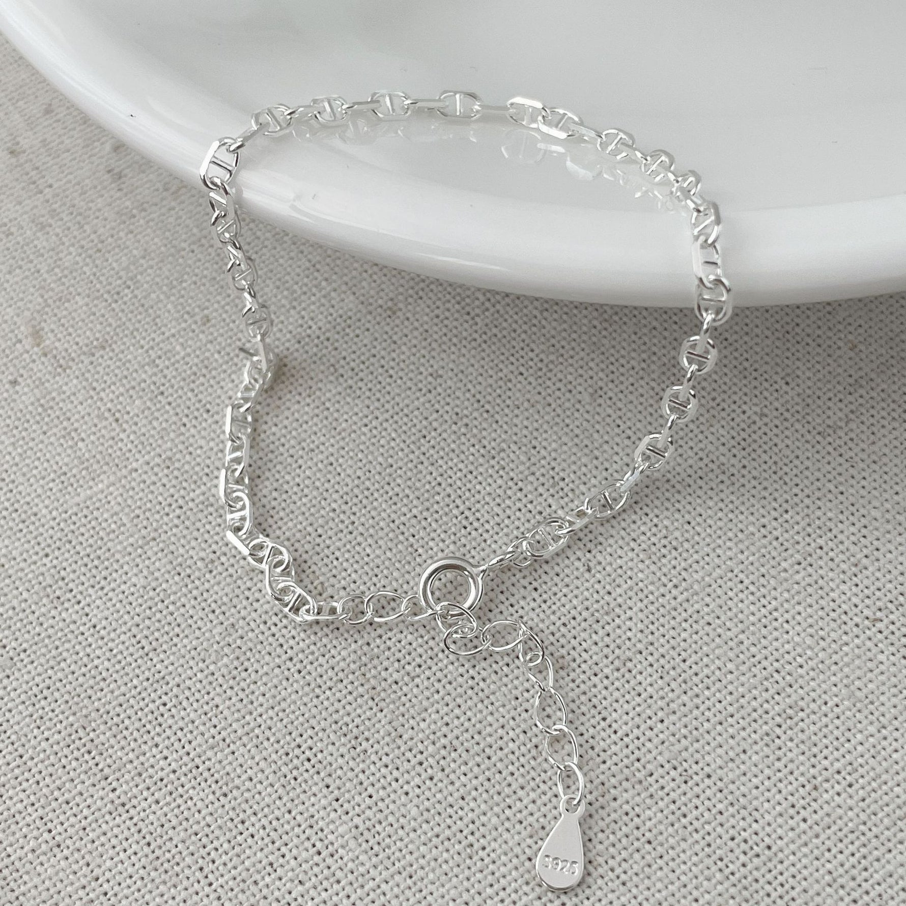 S925 Pig-Nose Link Combination Bracelet