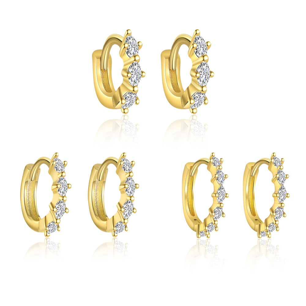 S925 Sterling Silver Earrings with Zirconia