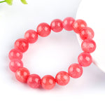 High-quality natural ice-grade rhodochrosite bracelet