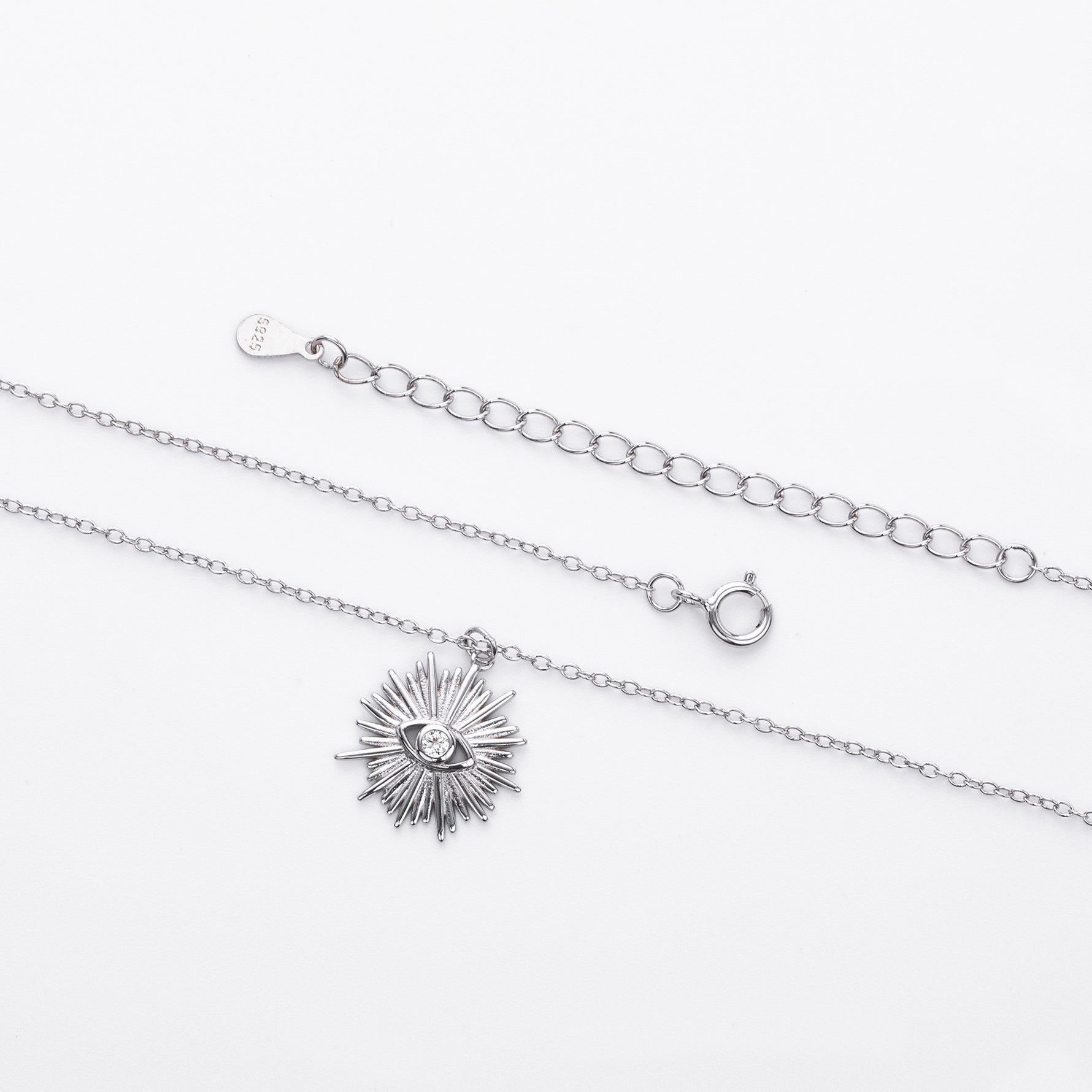 S925 Sterling Silver Fashion Necklace - Evil Eye
