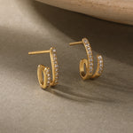 925 Sterling Silver and Zirconia Earrings