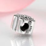 S925 Sterling Silver Inlaid Zircon Peony Flower Shape Pendant