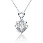 S925 Sterling Silver Moissanite Love Pendant Necklace