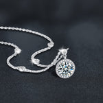 S925 Sterling Silver Moissanite Star Rock Candy Necklace