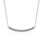 S925 Sterling Silver Moissanite Smile Necklace
