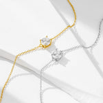 S925 Sterling Silver Daily Basic Single Diamond Bracelet