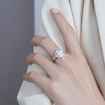 S925 Sterling Silver Snowflake Moissanite Ring