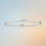 S925 Silver Square Moissanite Bracelet