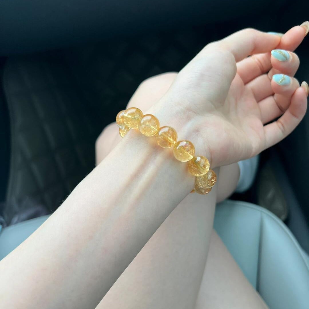 Natural Citrine and Lemon Citrine Bracelet