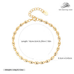 S925 Sterling Silver Rice Bead Bracelet