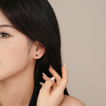 S925 Sterling Silver Colorful Zircon Stud Earrings