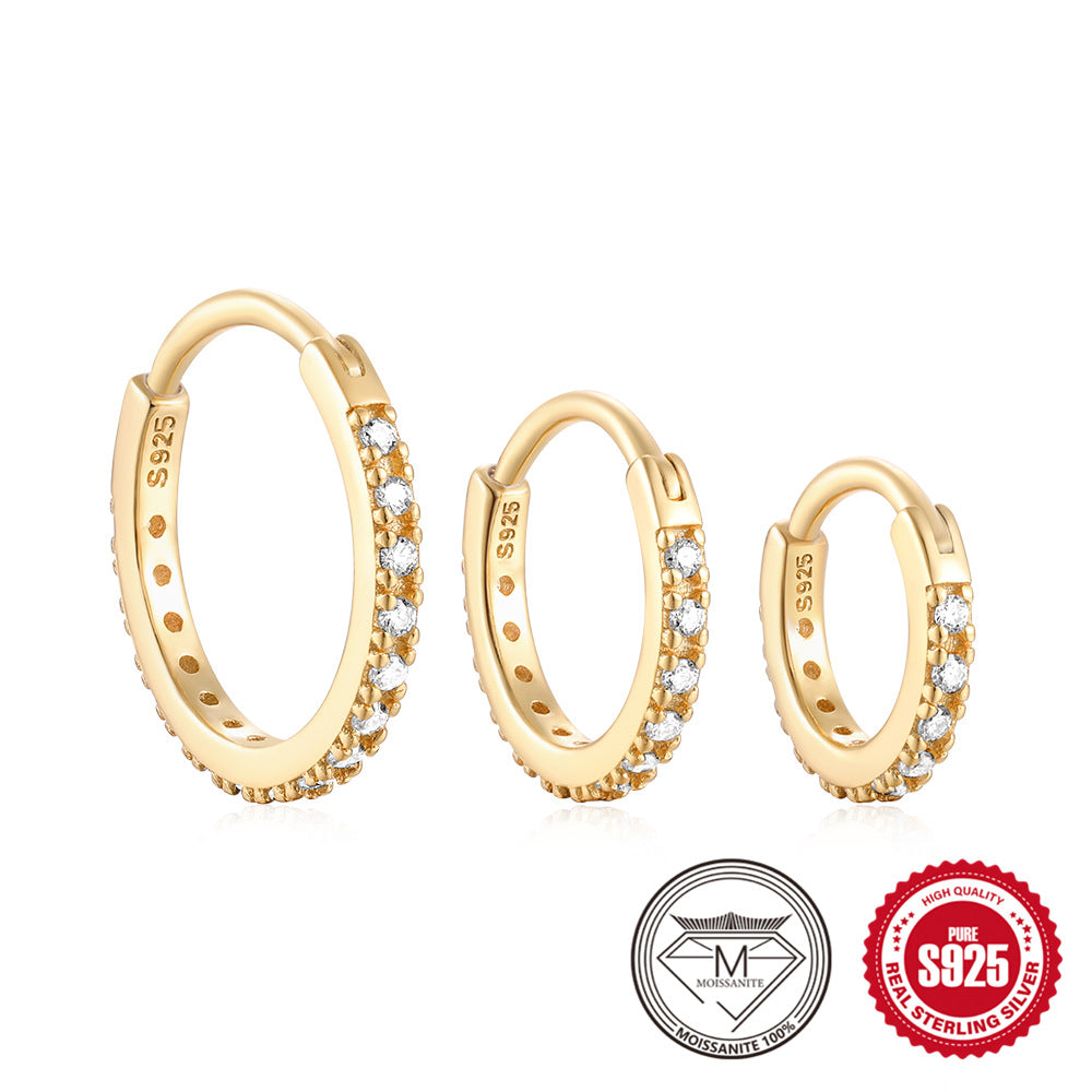 S925 Sterling Silver Moissanite Earring sets