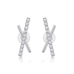 S925 Silver "Skyline Meteor" Moissanite Earrings