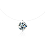 S925 Sterling Silver Moissanite Mermaid Tears Necklace