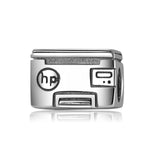 S925 Sterling Silver Printer Shape Bead Pendant