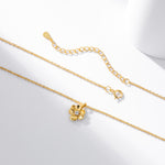 S925 Sterling Silver Flower Necklace