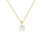S925 Sterling Silver Opal Necklace
