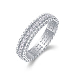 S925 Sterling Silver "Autumn Stroll" Moissanite Closed-Band Ring