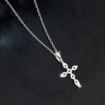 S925 Sterling Silver Moissanite Cross Necklace