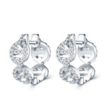 S925 Silver DNA Moissanite Huggie Earrings