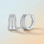 S925 Silver Long Moissanite Earrings