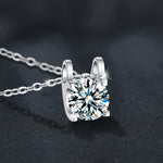 S925 Sterling Silver Moissanite Bull Head Necklace