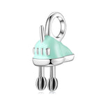 S925 Sterling Silver Cartoon Eggbeater Pendant