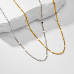S925 Sterling Silver Gold-Plated Choker Necklace