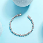 S925 Sterling Silver Moissanite Tennis Bracelet
