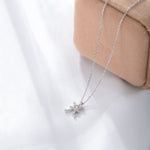 S925 Silver Zircon Inlaid Twelve Constellation Pendant Necklace
