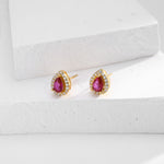 Double-layer zircon earrings and affordable luxury zircon necklace