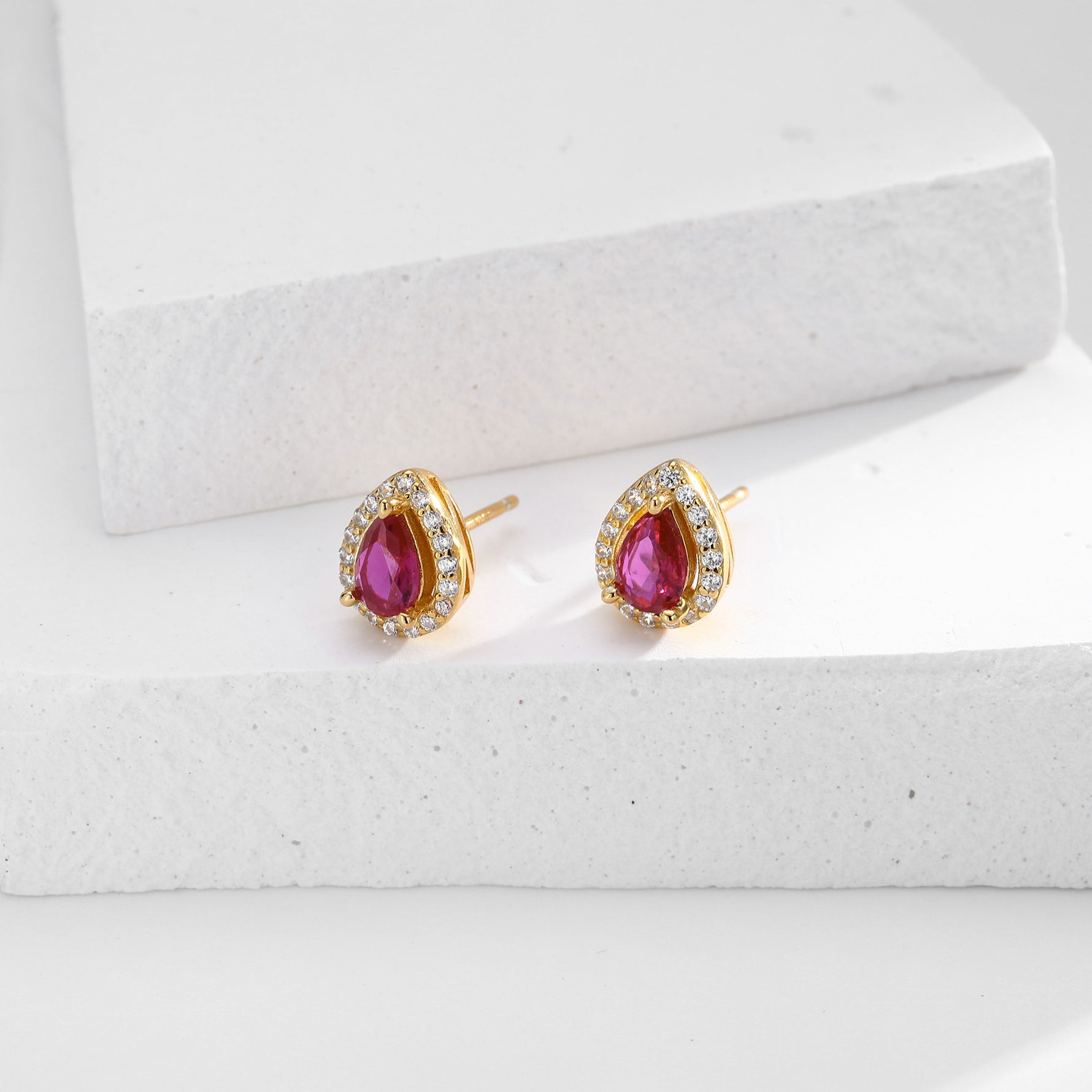 Double-layer zircon earrings and affordable luxury zircon necklace