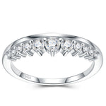 S925 Silver Crown Ring Fully Paved with Moissanite