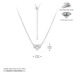 S925 Sterling Silver Niche Design Zirconia Necklace