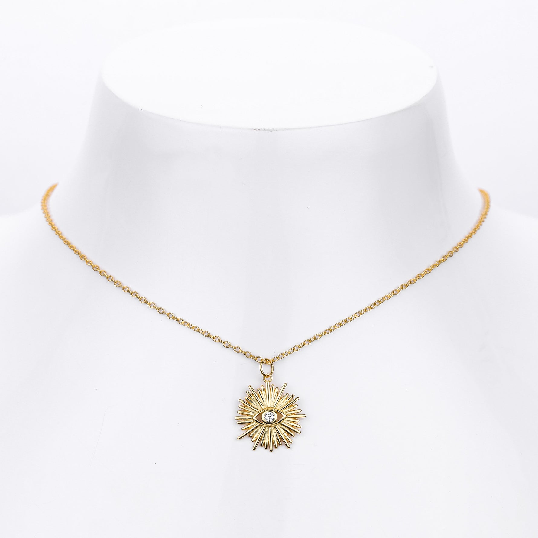 S925 Sterling Silver Fashion Necklace - Evil Eye