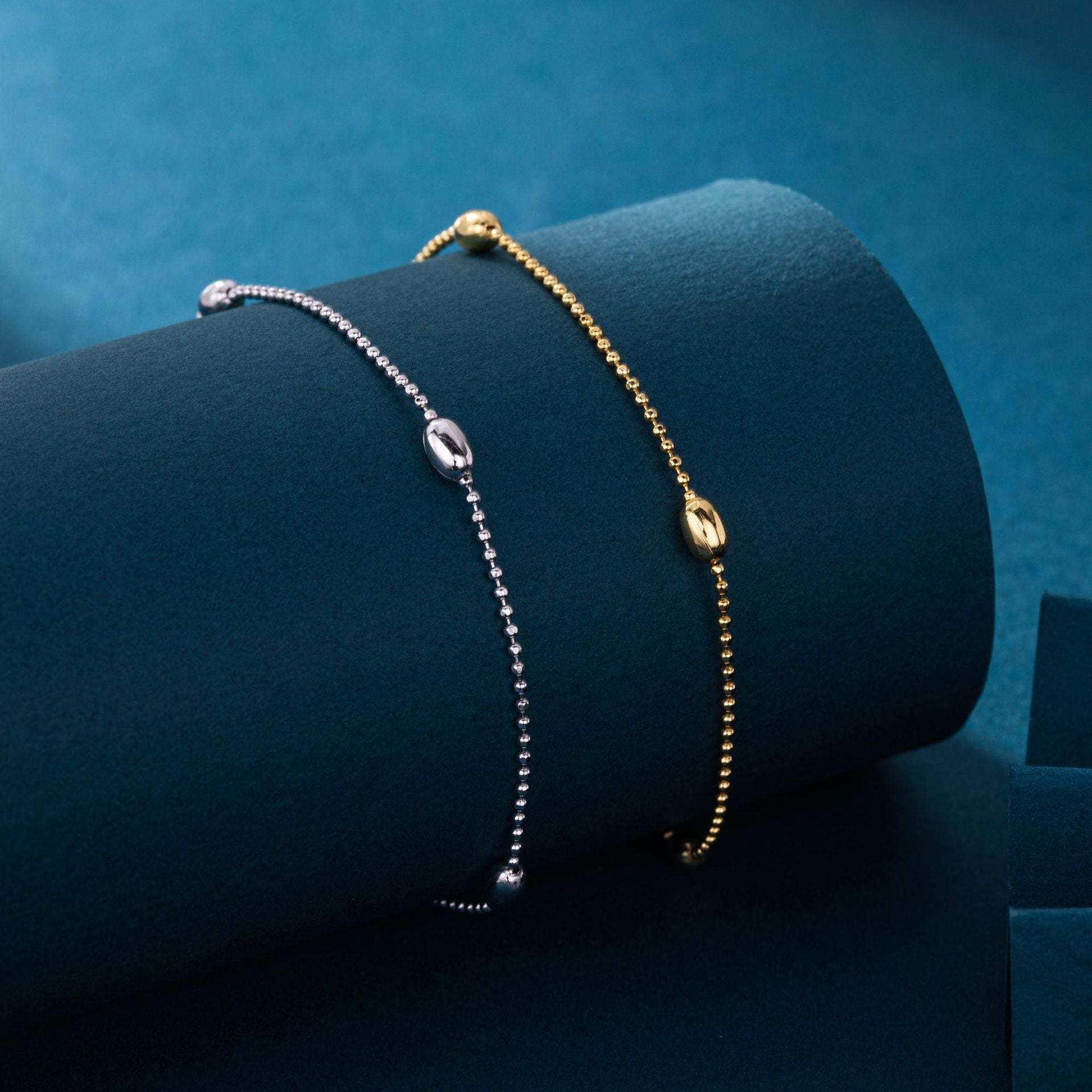 S925 Sterling Silver Tiny Bead Bracelet