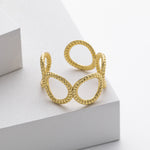 Stylish and unique braided band ring in S925 sterling silver