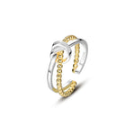 S925 Sterling Silver Open Knot Ring