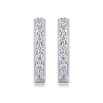 S925 Sterling Silver Sweet & Chic Moissanite Hoop Earrings