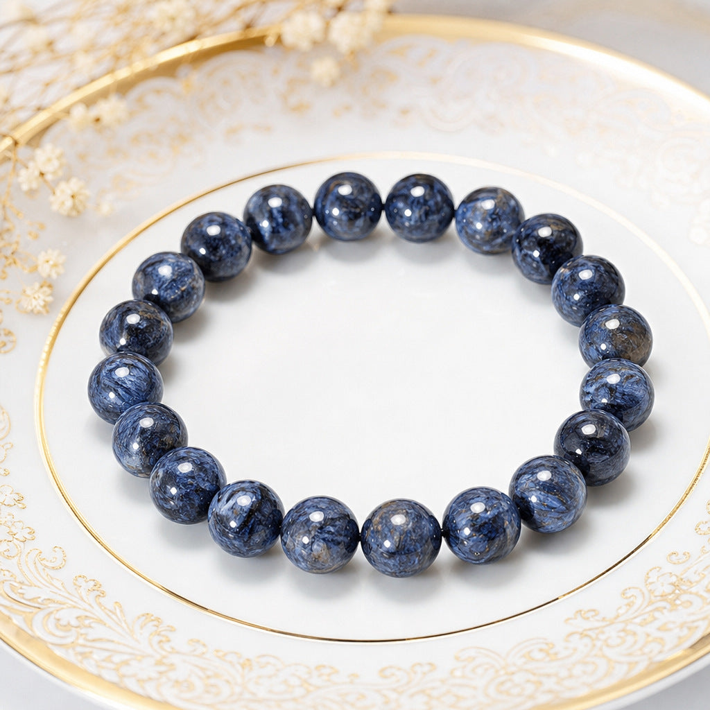 Natural Blue Pietersite Crystal Bracelet