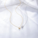 S925 Sterling Silver Oval Micro Inlaid Zircon Necklace