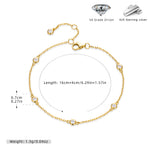 S925 Sterling Silver and Zircon Bracelet