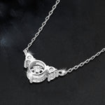 S925 Sterling Silver Moissanite Heart-Shaped Pendant Necklace